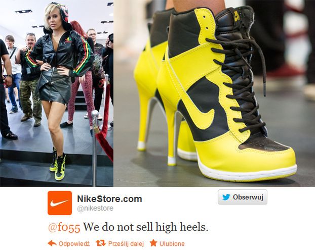Nike: "Nie sprzedajemy szpilek"