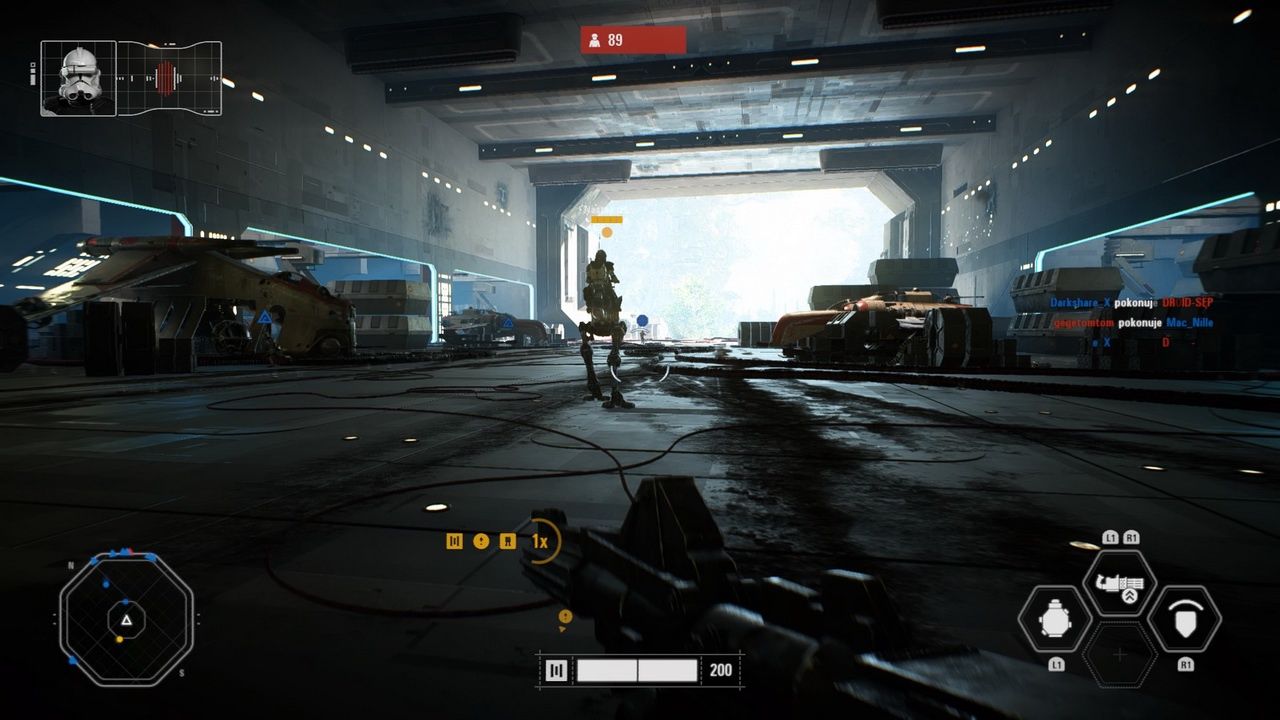 Star Wars: Battlefront II - wyjście z hangaru