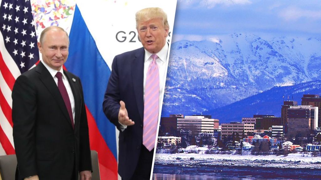 Spotkanie Trumpa i Putina na Alasce. Na zdjęciu ich rozmowa z 20