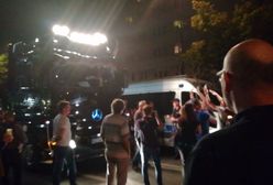 Tir wjechał między manifestujących. Interweniowała policja