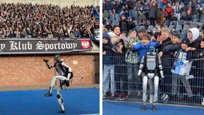 Robot-celebryta na meczu w Bydgoszczy. "Sterował" dopingiem