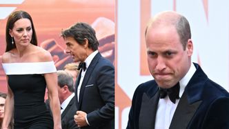 Tom Cruise naruszył zasady królewskiego protokołu względem Kate Middleton! Kamery wszystko zarejestrowały (WIDEO)