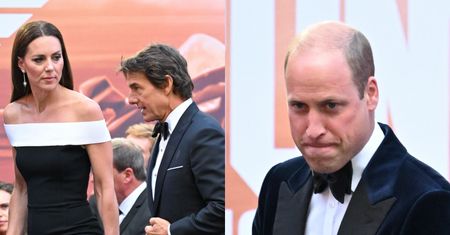 Tom Cruise naruszył zasady królewskiego protokołu względem Kate Middleton! Kamery wszystko zarejestrowały (WIDEO)