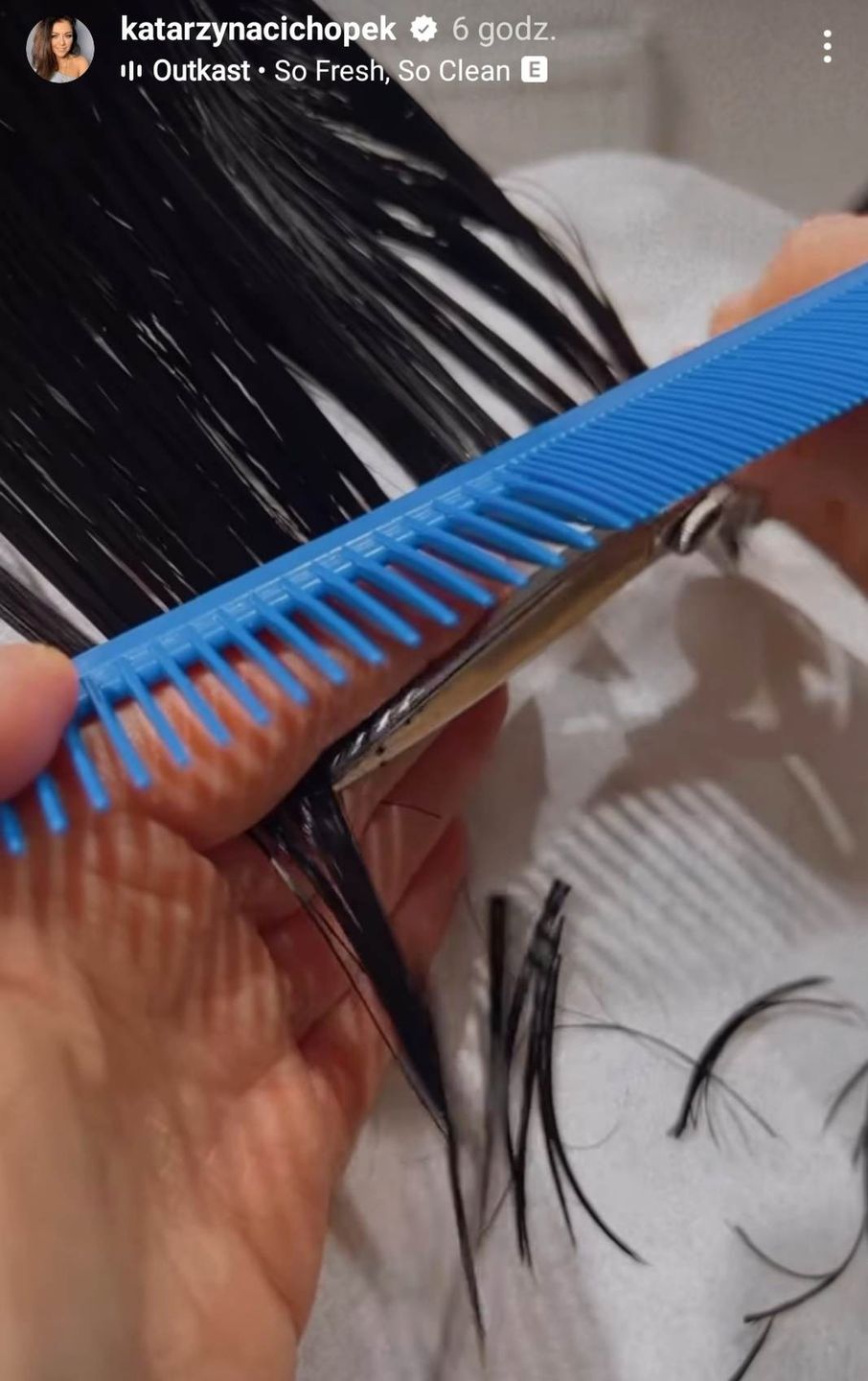 Kasia Cichopek u fryzjera