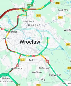 Karambol na obwodnicy Wrocławia. Zderzyło się osiem aut