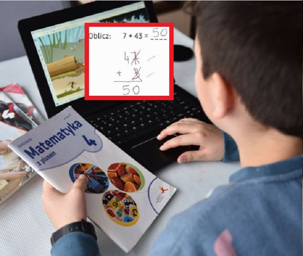 ''Ręce opadają''. Nauczycielka pokazała zadanie z matematyki