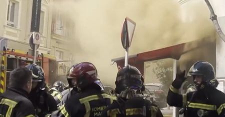 Chwile grozy. Pożar w restauracji w europejskim mieście