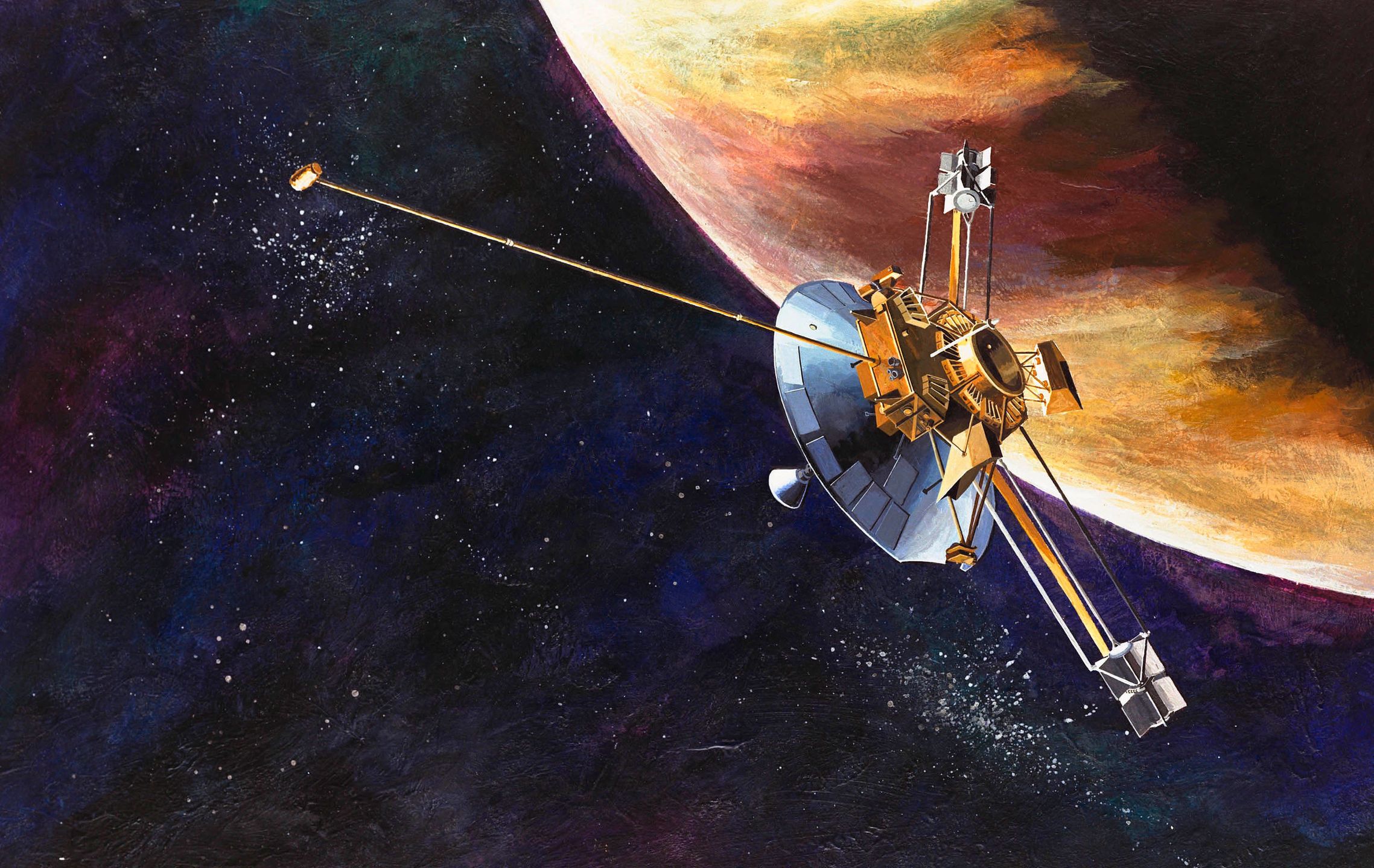 13 czerwca 1983 r. Pioneer 10 przeszedł poza orbitę Neptuna, stając się pierwszym stworzonym przez człowieka obiektem, który opuścił Układ Słoneczny.