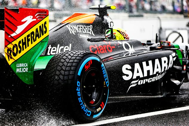 Sergio Perez jest autorem jedynego podium dla Force India podczas GP Bahrajnu