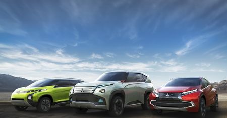Trzy prototypy Mitsubishi – ASX, Outlander i Grandis przyszłości