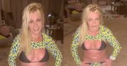 Britney Spears w neonowej panterce i kusych majtkach prezentuje uwodzicielski taniec brzucha. Tęskniliście? (WIDEO)