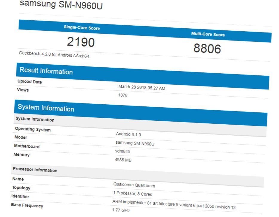 #wSkrócie: powrót marki Palm, Galaxy Note 9 w benchmarkach i porównanie wydajności obu wersji Galaxy S9 3