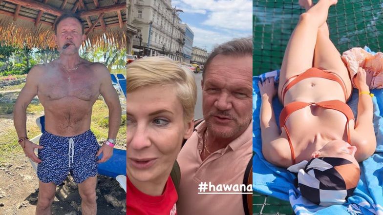 Ceazry Pazura i Edyta Pazura chwalą się atrakcyjnymi figurami na Kubie
