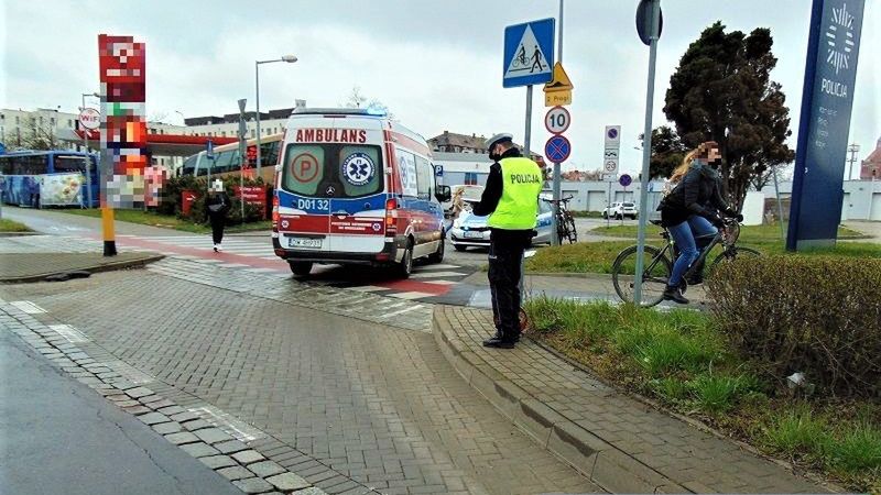 potrącenie rowerzysty policja wypadek
