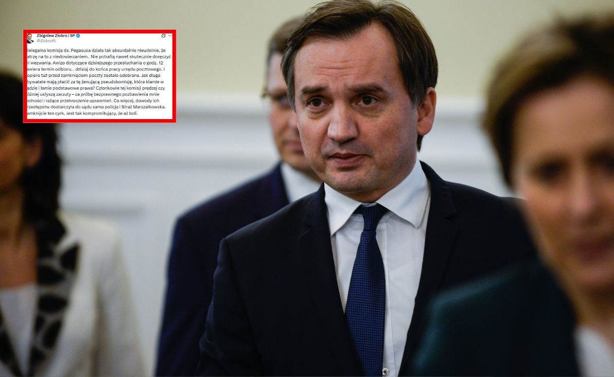 Ziobro kpi z komisji ds. Pegasusa. "Nie potrafią doręczyć mi wezwania"