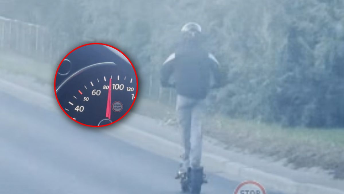 100 km/h na hulajnodze elektrycznej.
