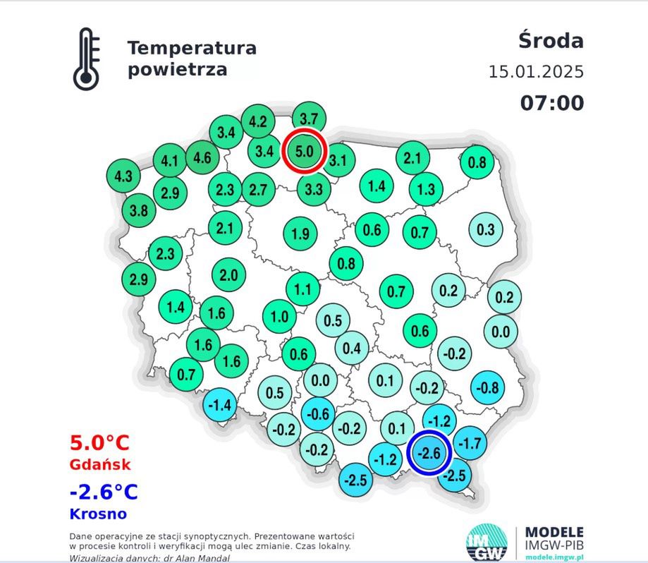 Prognoza na środę