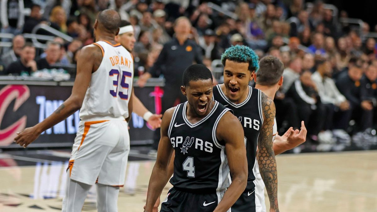 Getty Images / Ronald Cortes / De'Aaron Fox i Jeremy Sochan