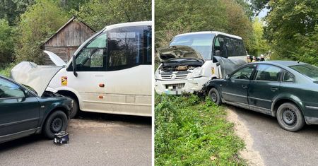 Wypadek szkolnego busa w Linowie. Czworo dzieci i opiekunka w szpitalu