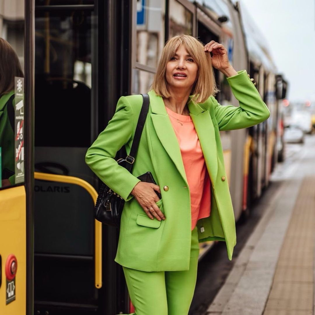 Grażyna Wolszczak - akcja promująca jazdę komunikacją miejską