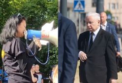Krzyczeli do Kaczyńskiego na miesięcznicy. Policja zaskoczyła protestujących