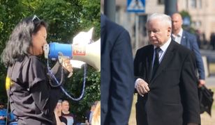 Krzyczeli do Kaczyńskiego na miesięcznicy. Policja zaskoczyła protestujących