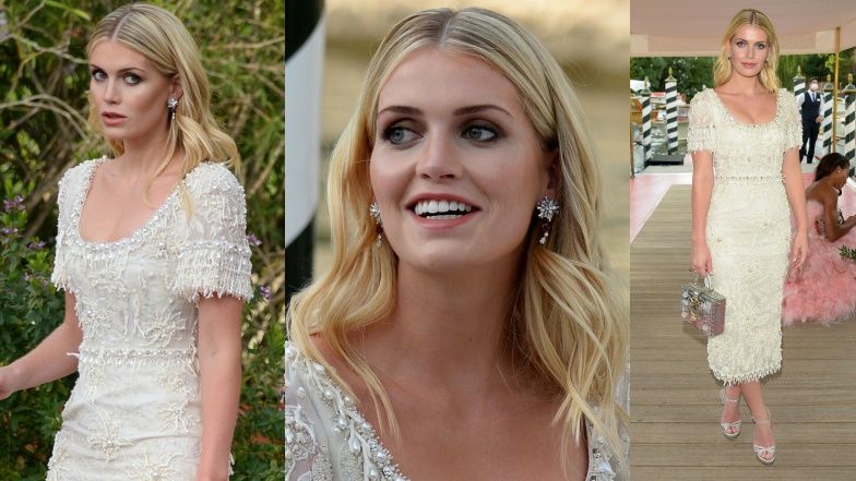 Lady Kitty Spencer na pokazie Dolce & Gabbana