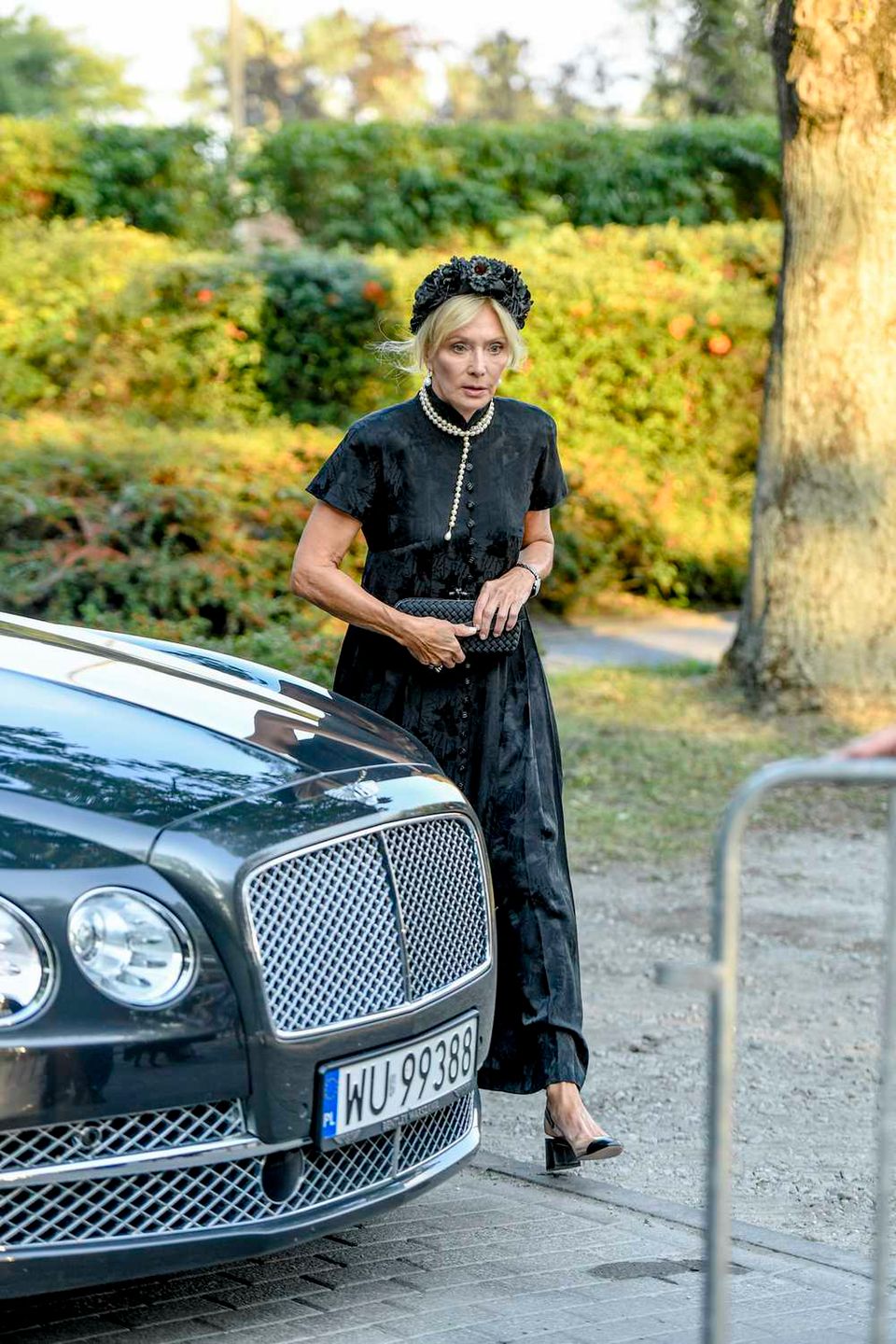 Anna Woźniak-Starak na pogrzebie syna