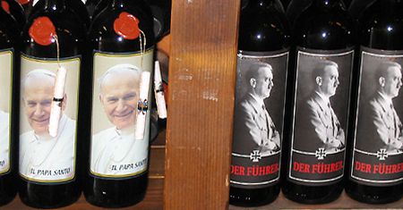 Jan Paweł II na butelce z winem