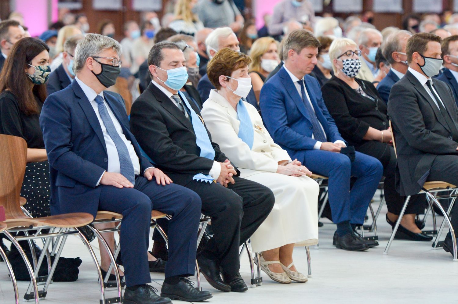 Janusz Onyszkiewicz, Joanna Onyszkiewicz, Małgorzata Kidawa-Błońska, Bogdan Borusewicz -pogrzeb Henryka Wujca