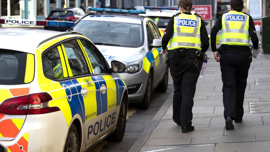 *Police officers outside the Police Scotland Leith station in Edinburgh. PA Photo. Picture date: Friday January 3, 2020. Photo credit should read: Jane Barlow/PA Wire (Photo by Jane Barlow/PA Images via Getty Images)