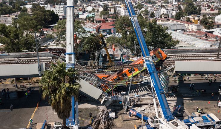 Meksyk. Protesty po katastrofie metra