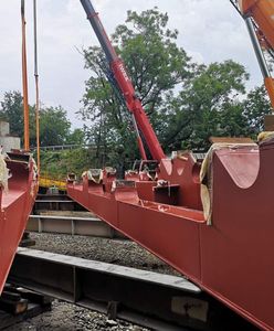 Wrocław. TAT. Miasto, masa, maszyna. Przyjechały dźwigary do wiaduktu