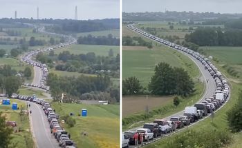 Ukraińcy w ogromnych kolejkach. Nawet 40 godzin czekania na granicy