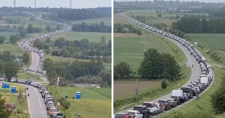 Ukraińcy w ogromnych kolejkach. Nawet 40 godzin czekania na granicy
