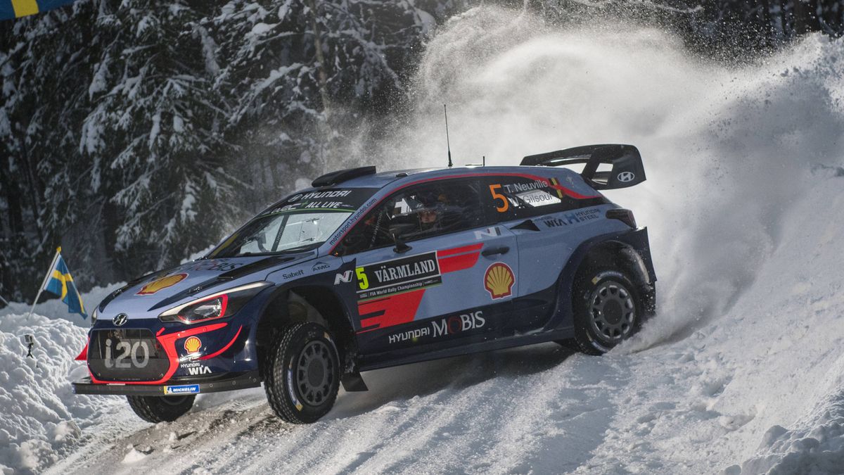 Materiały prasowe / Jaanus Ree/Red Bull Content Pool / Thierry Neuville na trasie Rajdu Szwecji