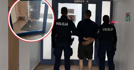 Usłyszeli huk. 43-latek "zaatakował" komisariat