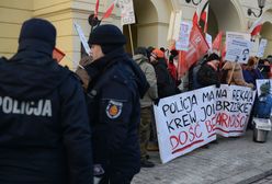 Protest lokatorów przed Komendą Stołeczną Policji. "Państwo ma krew na rękach"
