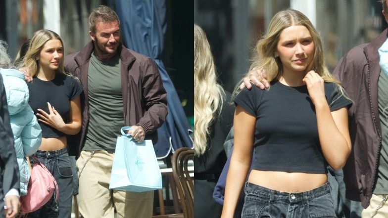 David Beckham z córką Harper