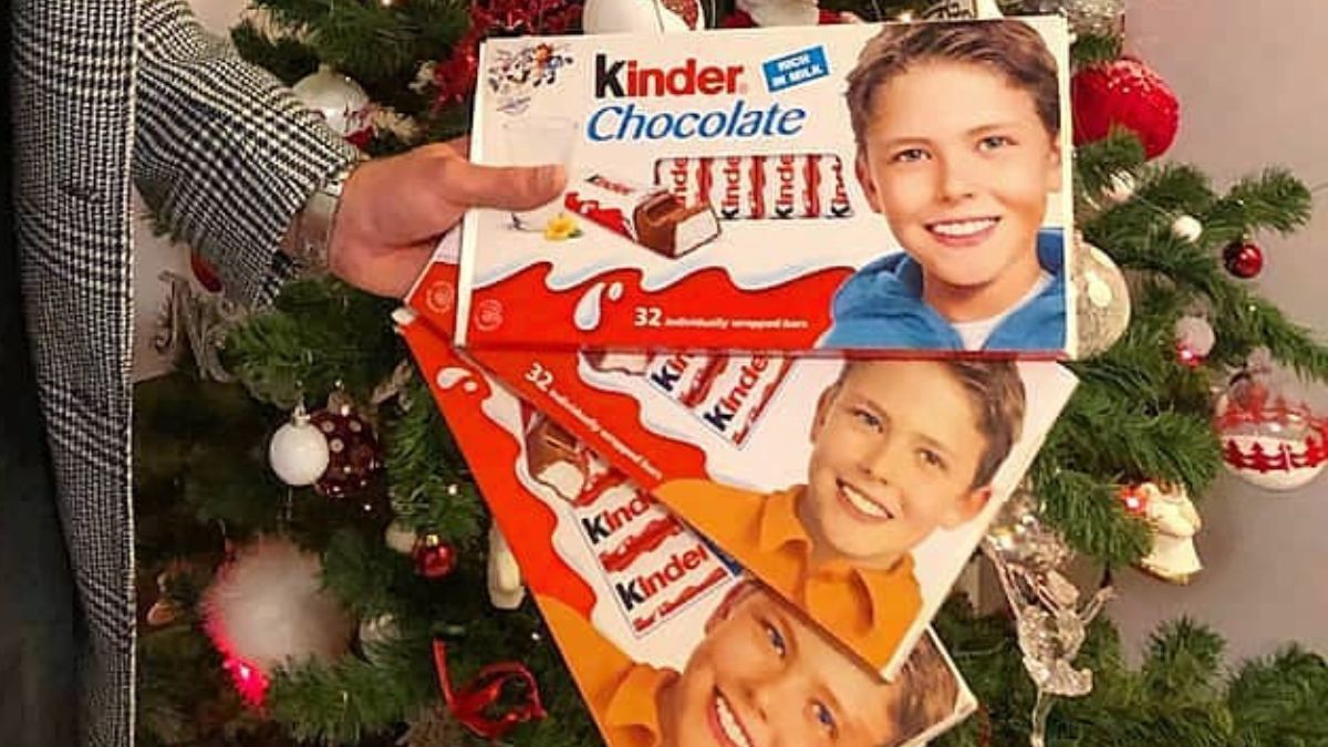 Chłopiec z opakowania Kinder Chocolate 