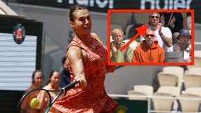 Nagle pokazały go kamery. To on siedział w boksie Sabalenki