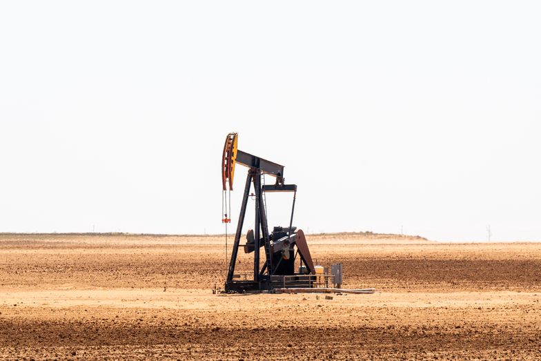 CLOSE CITY, TEXAS - APRIL 09: An oil pumpjack is seen in a field on April 09, 2025 in Close City, Texas. U.S. oil prices have fallen nearly 2% and are more than 15% lower than last week when U.S. President Donald Trump announced new tariffs on imports, raising concerns on the effect they'll have on the global economic outlook. (Photo by Brandon Bell/Getty Images)