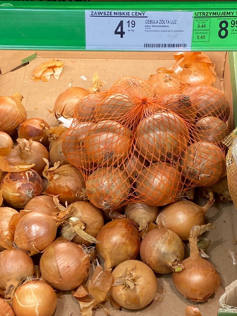 Cana za kilogram cebuli w Dębicy 