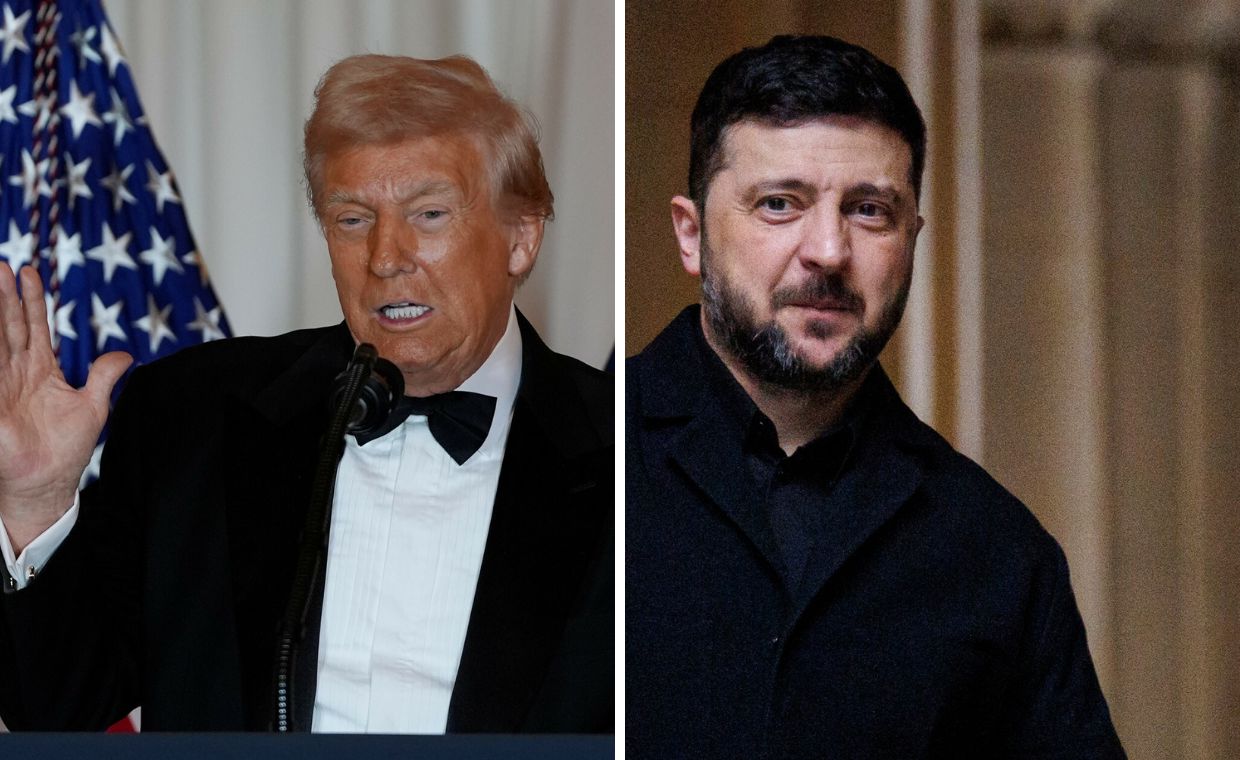 Działo się w nocy. Naciski na Zełenskiego, kontrowersyjne słowa Trumpa