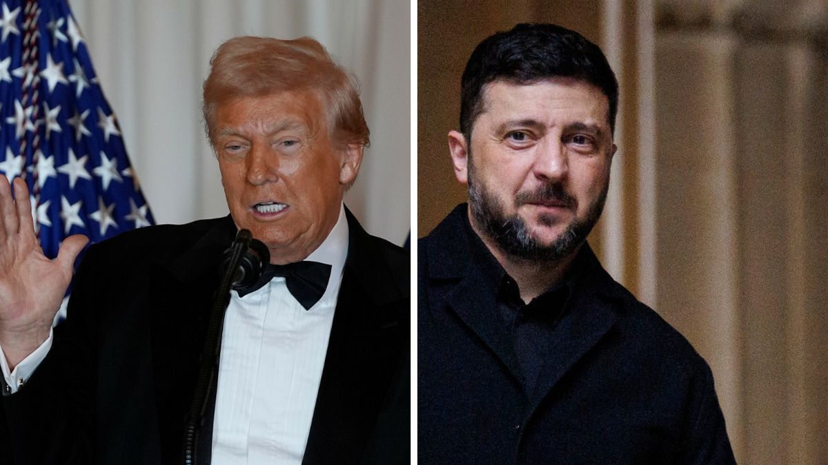 Donald Trump i Wołodymyr Zełenski