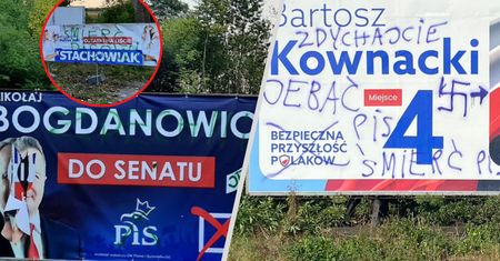 "Zdychajcie". A do tego swastyka. Kandydat PiS-u: Kampania nienawiści