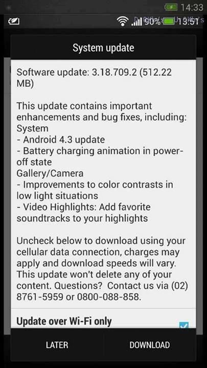 Android 4.3 dla HTC One już jest, choć na razie nie u nas 2