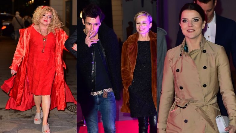 Tłum gwiazd bawi się na imprezie TVN: Magda Gessler w sandałach, Bartosz Gellner z Magdą Cielecką i Joanna Jabłczyńska w kozaczkach (ZDJĘCIA)