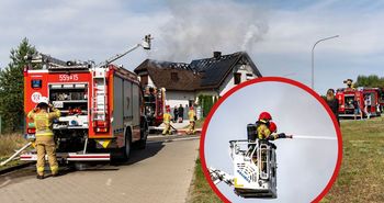 Pożar domu pod Piłą. Płonęło poddasze budynku