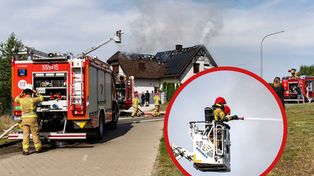 Pożar domu pod Piłą. Płonęło poddasze budynku